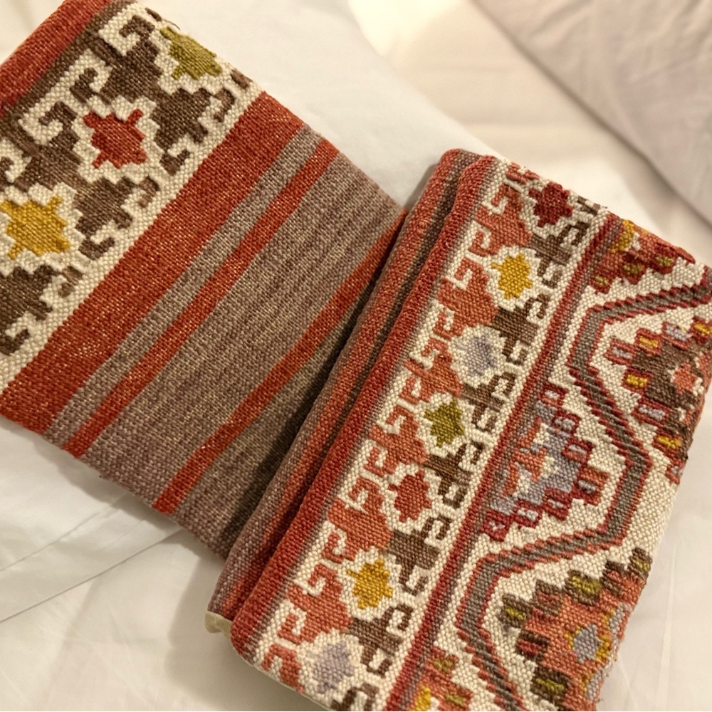 Pottery Barn Vintage Mahal Wool Lumbar Kilim Pillow Cover, 12 X 24, 2009 - Picture 6 of 6